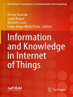 cover image of Information and Knowledge in Internet of Things
